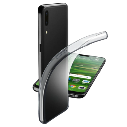 Ovitek za telefon Huawei P20, prozoren – LOGISTA – Prozorna / TPU silikon