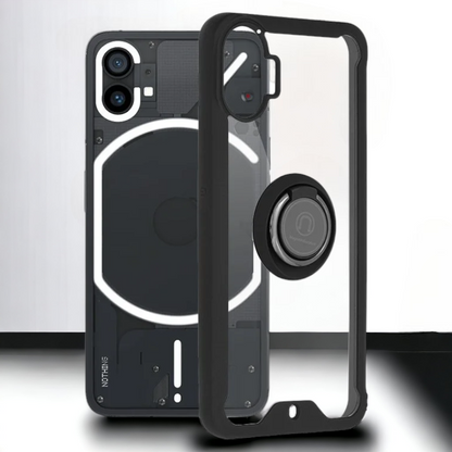 Ovitek za telefon "Glinth" za Nothing Phone 1 – Techsuit – Črna / PC + TPU silikon