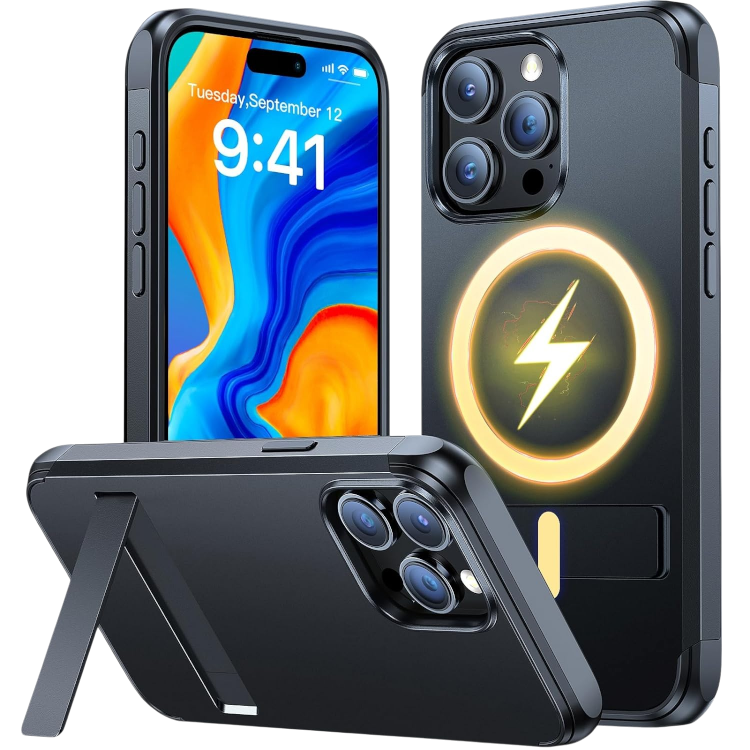 Ovitek "Vicseed" za iPhone 15 Pro – Infostyle – Črna