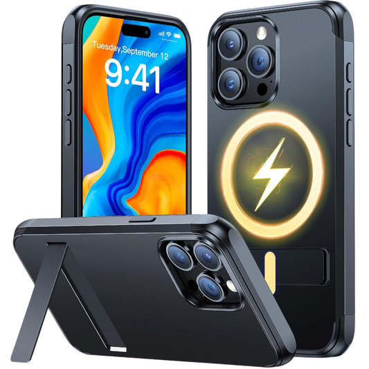 Ovitek "Vicseed" za iPhone 15 Pro – Infostyle – Črna