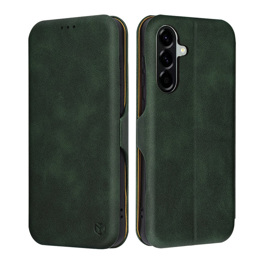 Techsuit preklopna torbica za Samsung Galaxy A56 5G v zeleni barvi
