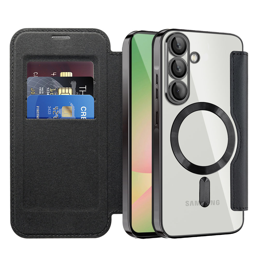 Techsuit SmartMag preklopna torbica za Samsung Galaxy A56 5G v èrni barvi