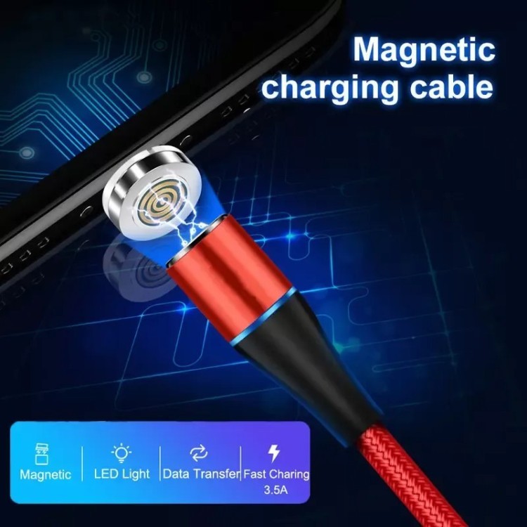 Magnetni polnilni kabel USB-C/Micro USB 2v1 2m – Infostyle