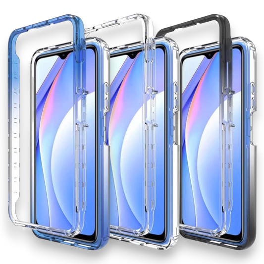 Silikonski ovitek "Gradient Shockproof " za Google Pixel 7a – Infostyle – Svetlo modra / PC + TPU silikon