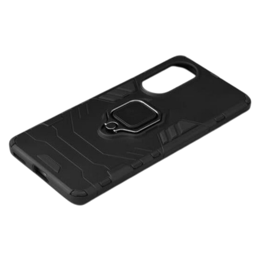 Silikonski ovitek "ring" za Huawei nova 9 – Techsuit – Črna / PC + TPU silikon
