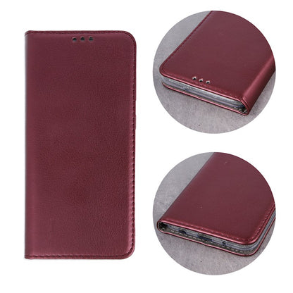 Flip cover for Honor 600 Lite, Magnetic – burgundy