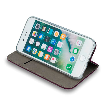 Flip cover for Honor 600 Lite, Magnetic – burgundy