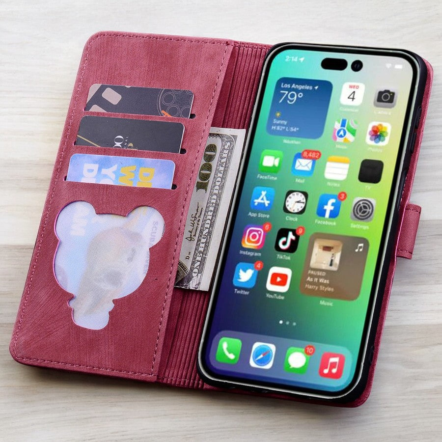 Preklopna torbica "Cats" za iPhone 14 Pro – Infostyle