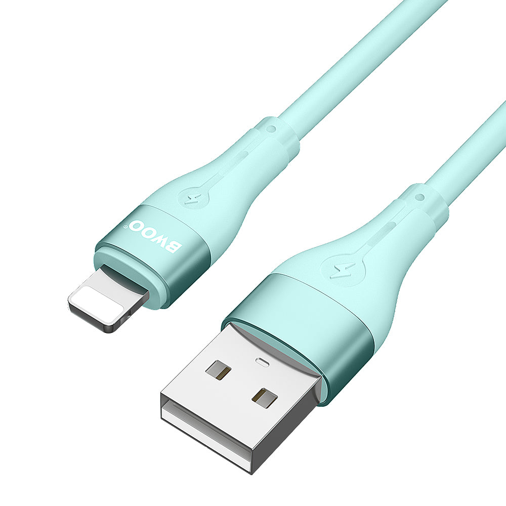 BWOO X280L USB na Lightning kabel 1 m 3A zelen