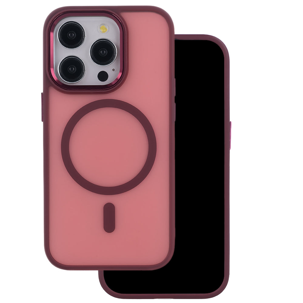 Ovitek za iPhone 17 Pro Max / 18 Pro Max – Frozen MagSafe, rdeč