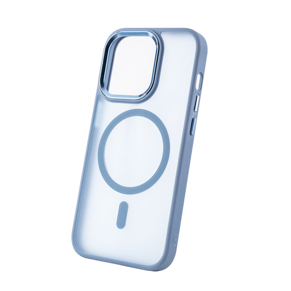 Ovitek za iPhone 17 Pro Max / 18 Pro Max – Frozen MagSafe, svetlo moder
