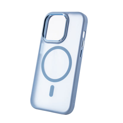 Ovitek za iPhone 17 Pro Max / 18 Pro Max – Frozen MagSafe, svetlo moder