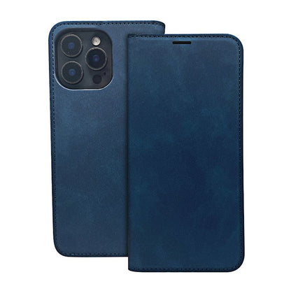 Flip case for Honor 600 / 600 Pro, suede – dark blue
