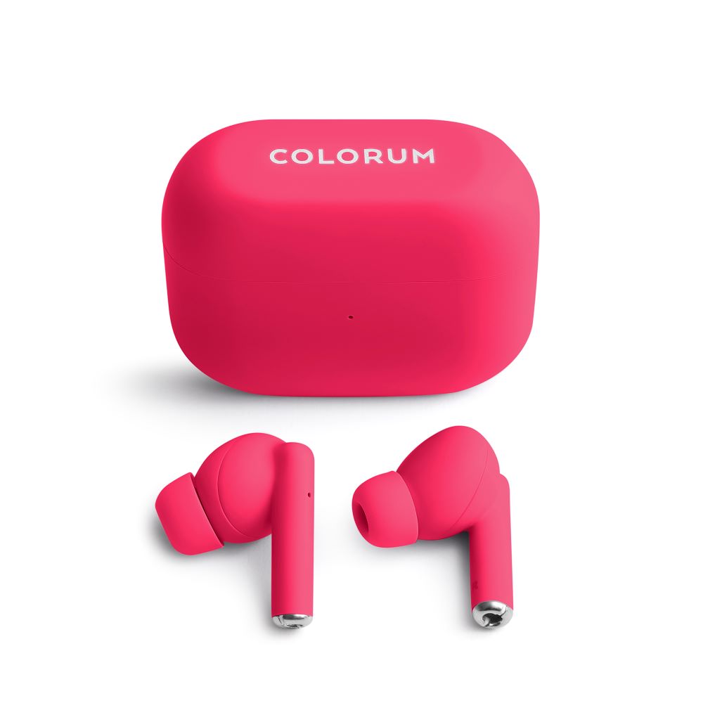 Colorum CTWS-02 TWS Bluetooth slušalke magenta