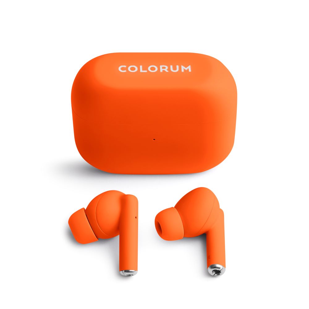 Colorum CTWS-10 TWS Bluetooth slušalke oranžne