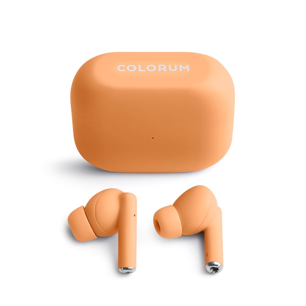 Brezžične slušalke Colorum CTWS-14 TWS Bluetooth 5.3 – Peach Fuzz