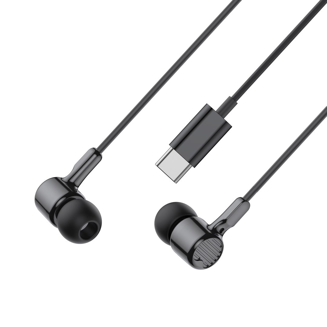 XO EP81 USB-C žične slušalke črne