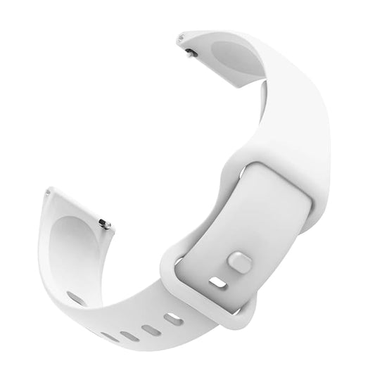 Universal 22mm Silicone Strap by Blueshaweu for Smartwatches – Loekneue 2024 and Other Models - White