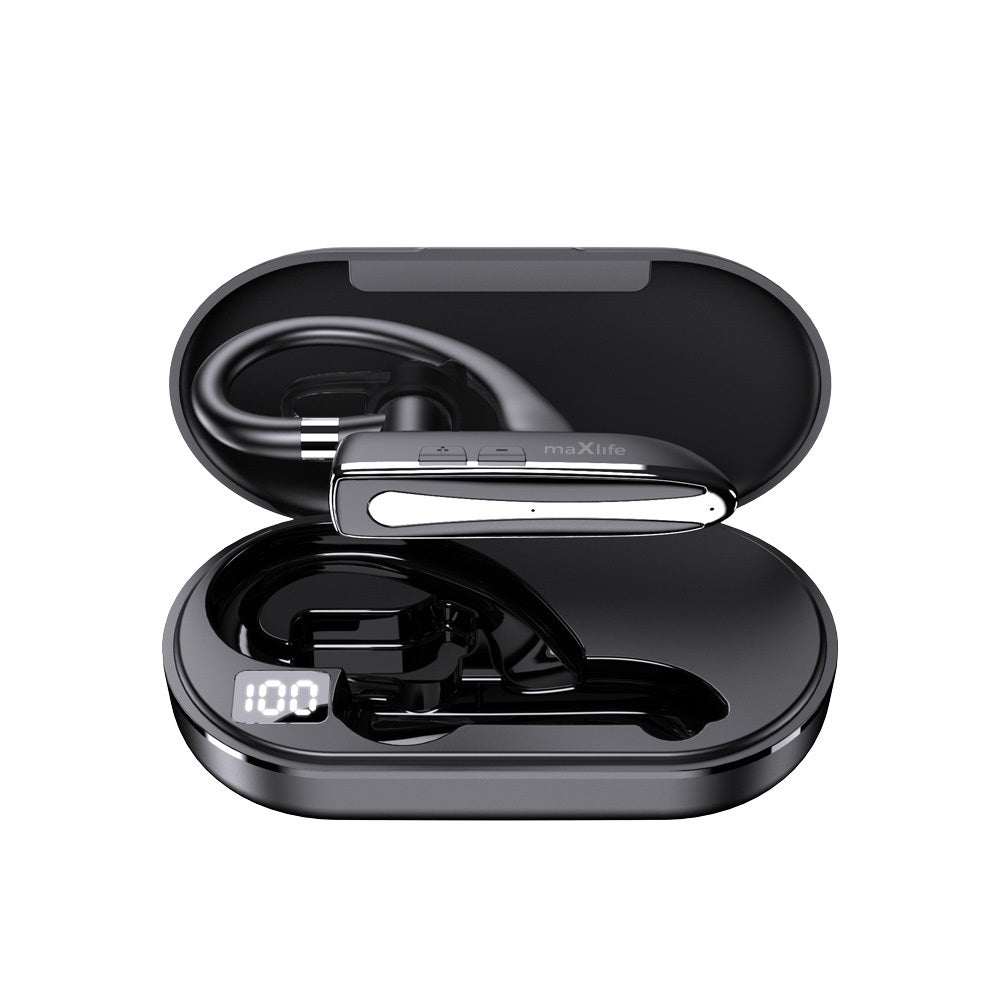 Brezžične Bluetooth slušalke Maxlife MXBH-01 s polnilnim etuijem – črne