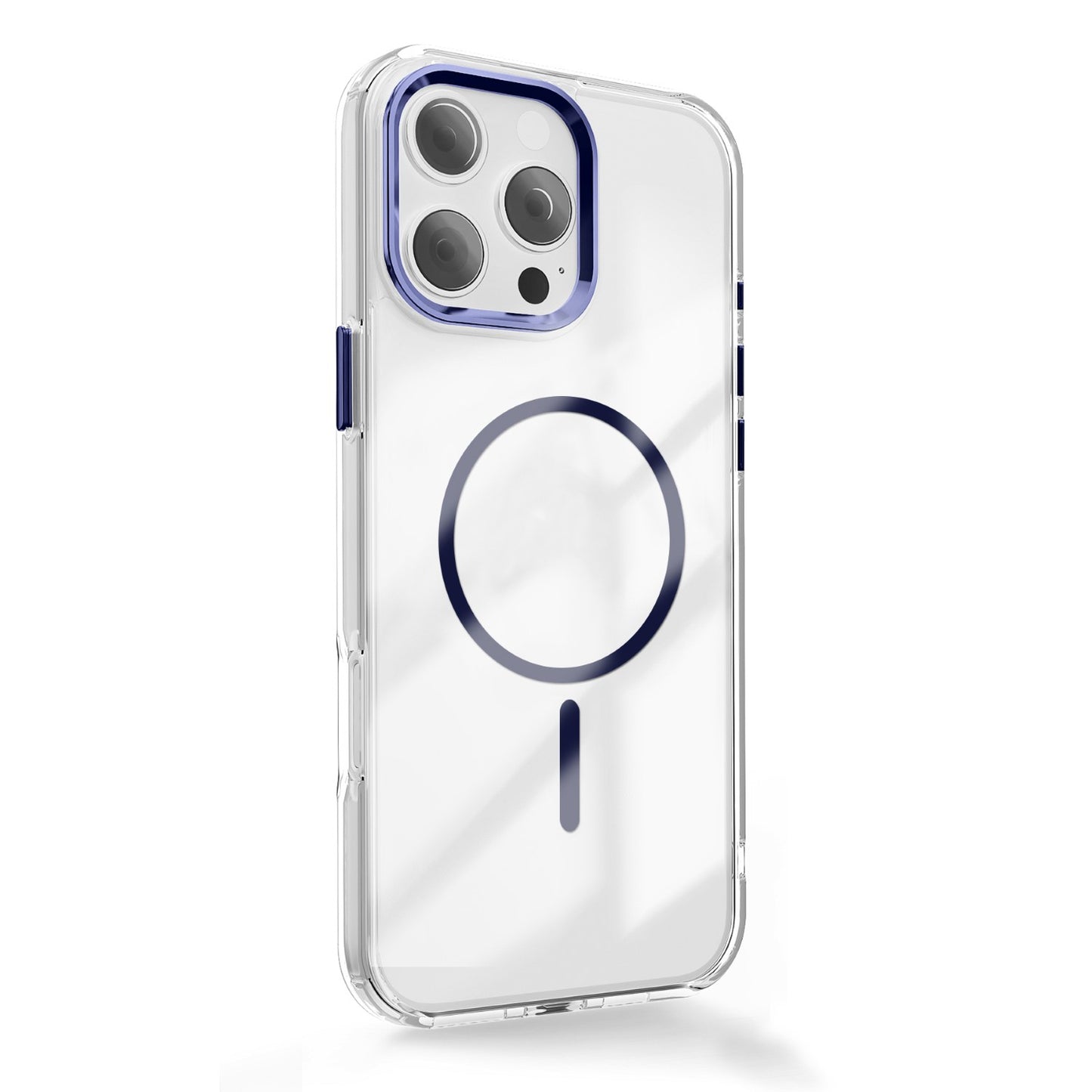 Prozoren MagSafe ovitek za iPhone 17 6,3" - modra