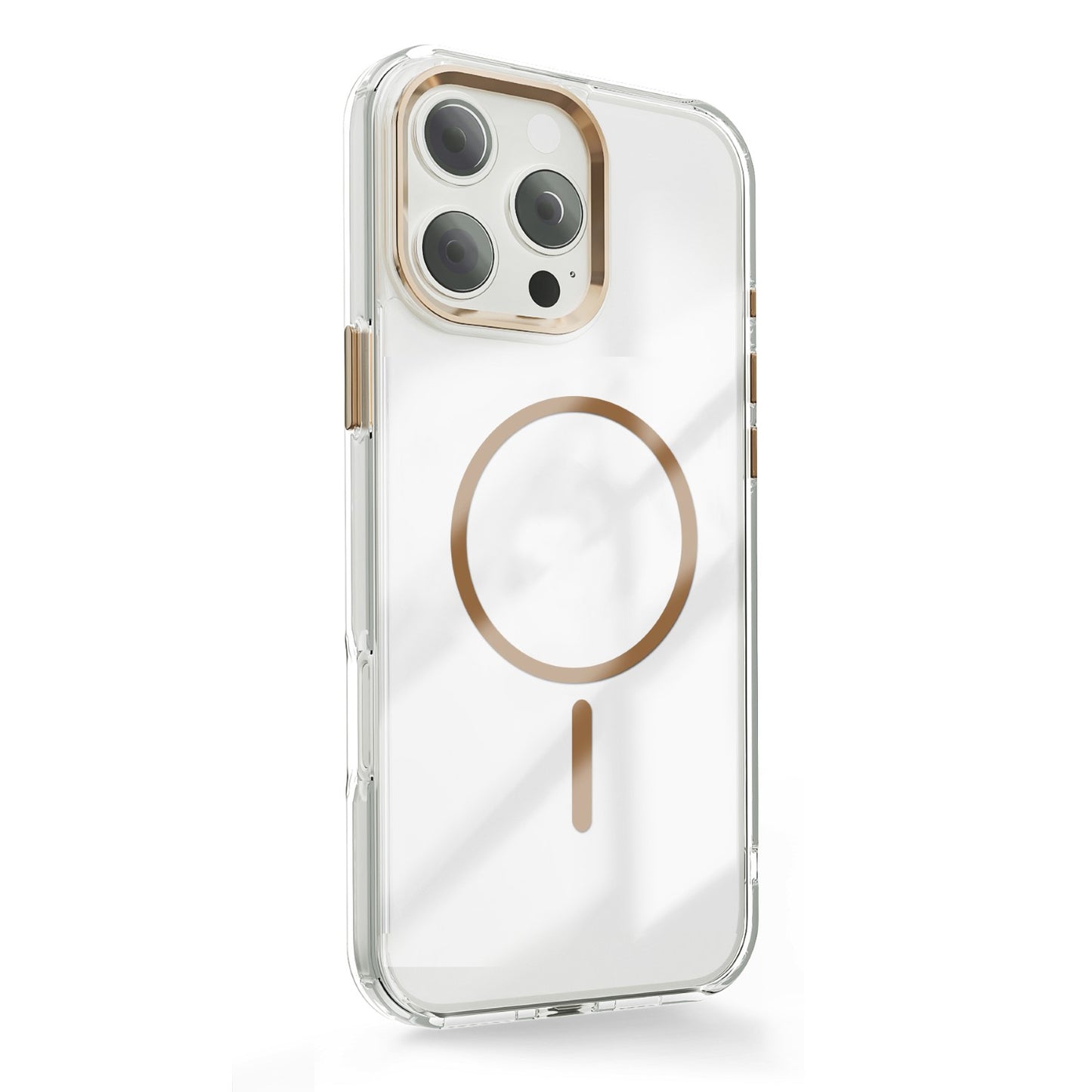 Prozoren MagSafe ovitek za iPhone 17 Pro 6,3" - zlata