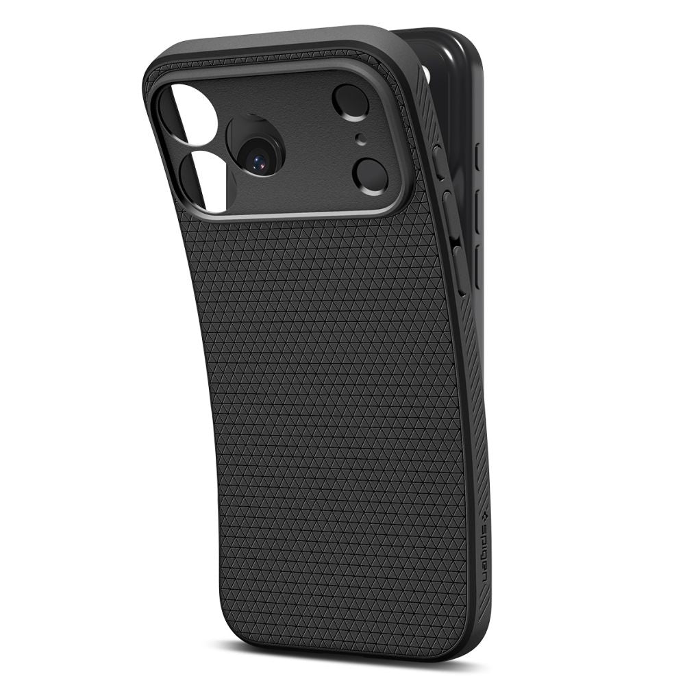 Spigen Liquid Air ovitek za iPhone 17 Pro - mat črna TPU