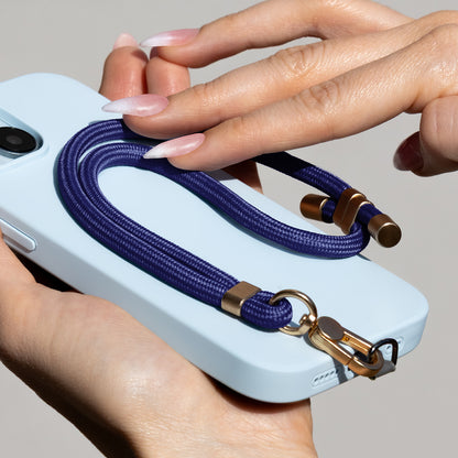 Univerzalna zapestna vrvica za telefon – temno moder