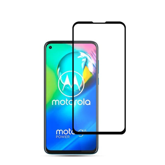 Zaščitno steklo s črno obrobo za Motorola Moto G8 Power