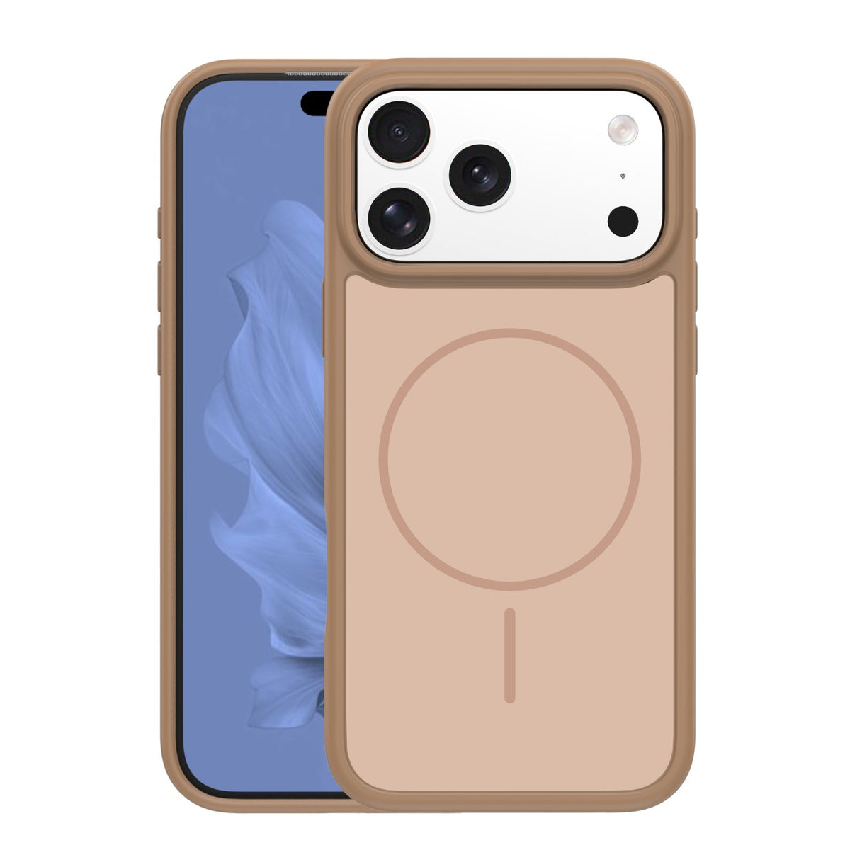 Maska za iPhone 17 Pro / 18 Pro, Frame Thin MagSafe – smeđa