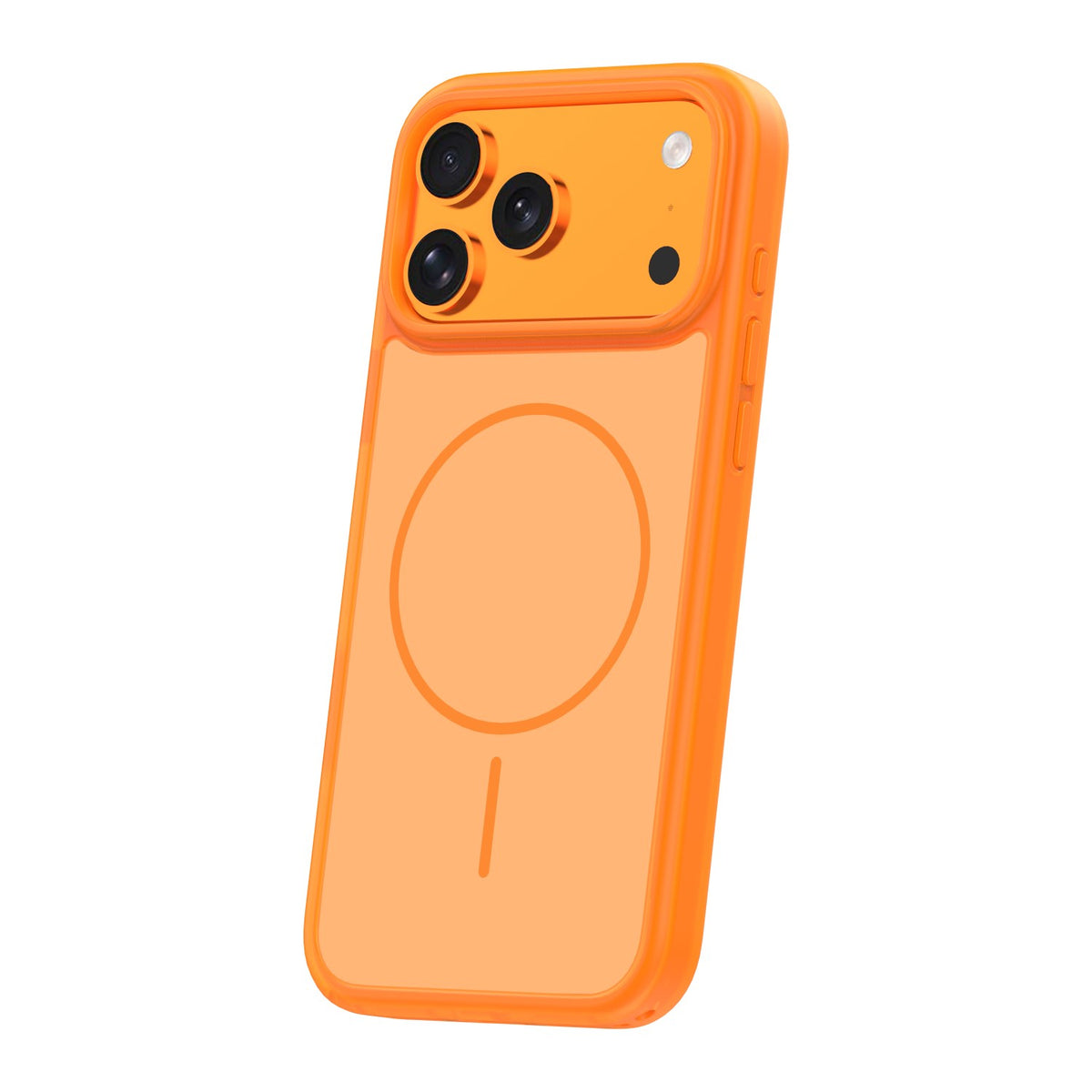 Ovitek za iPhone 17 Pro Max / 18 Pro Max, Frame Thin MagSafe, oranžen