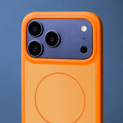 Ovitek za iPhone 17 Pro Max / 18 Pro Max, Frame Thin MagSafe, oranžen