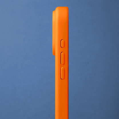 Ovitek za iPhone 17 Pro Max / 18 Pro Max, Frame Thin MagSafe, oranžen