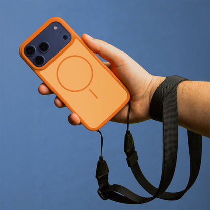 Ovitek za iPhone 17 Pro Max / 18 Pro Max, Frame Thin MagSafe, oranžen