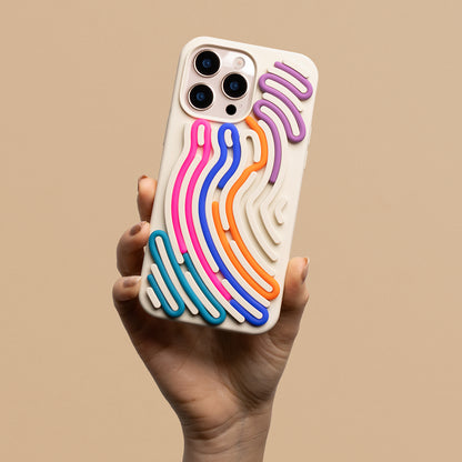 Snake silikonski ovitek za iPhone 17 6,3" - bež