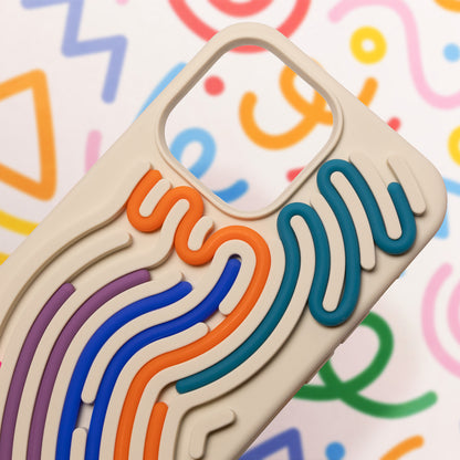 Snake silikonski ovitek za iPhone 17 6,3" - bež