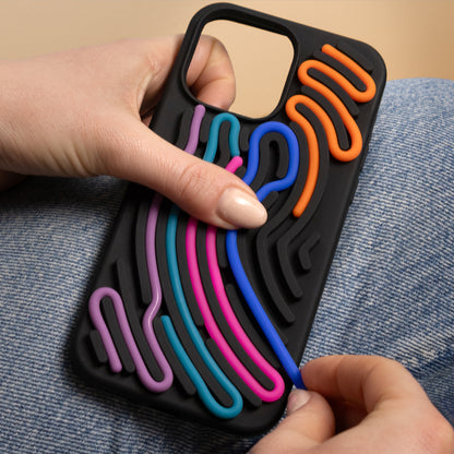 Snake silikonski ovitek za iPhone 17 Air 6,6" - črna