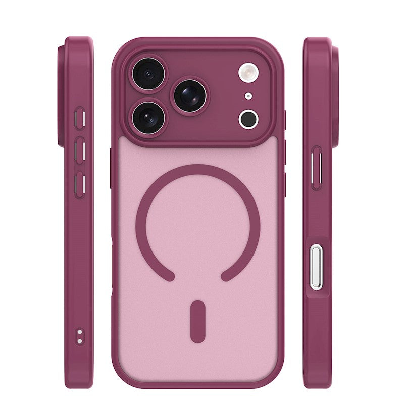 Ovitek za iPhone 17 Pro Max / 18 Pro Max – Mag Matt z zaščito kamere, kostanjev