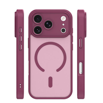 Ovitek za iPhone 17 Pro Max / 18 Pro Max – Mag Matt z zaščito kamere, kostanjev
