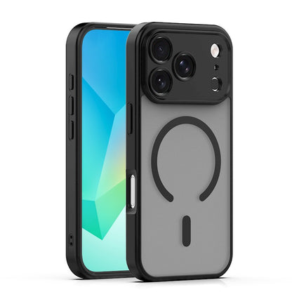 Ovitek za iPhone 17 Pro Max / 18 Pro Max, Mag Matt z zaščito kamere, črn