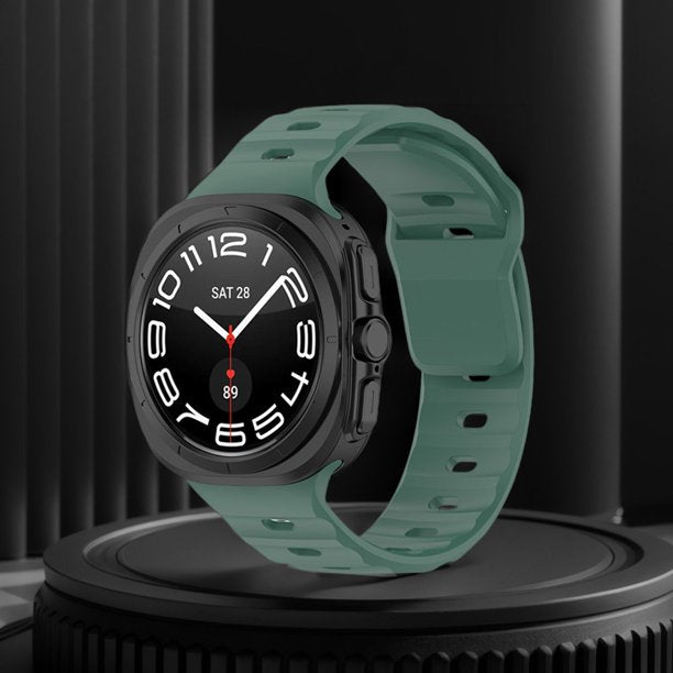 Silicone Strap for Samsung Galaxy Watch Ultra 47mm – Dark Green
