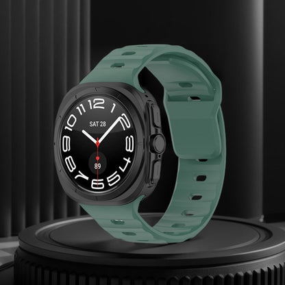 Silicone Strap for Samsung Galaxy Watch Ultra 47mm – Dark Green