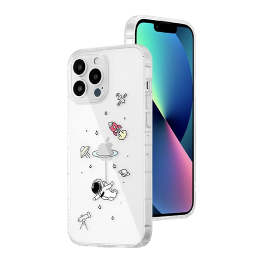 Ovitek "Flying Astronaut" za iPhone 13 Pro Max – Infostyle – Prozorna