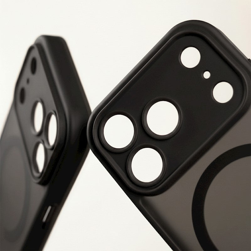 Ovitek za iPhone 17 Pro Max / 18 Pro Max, Mag Matt z zaščito kamere, črn