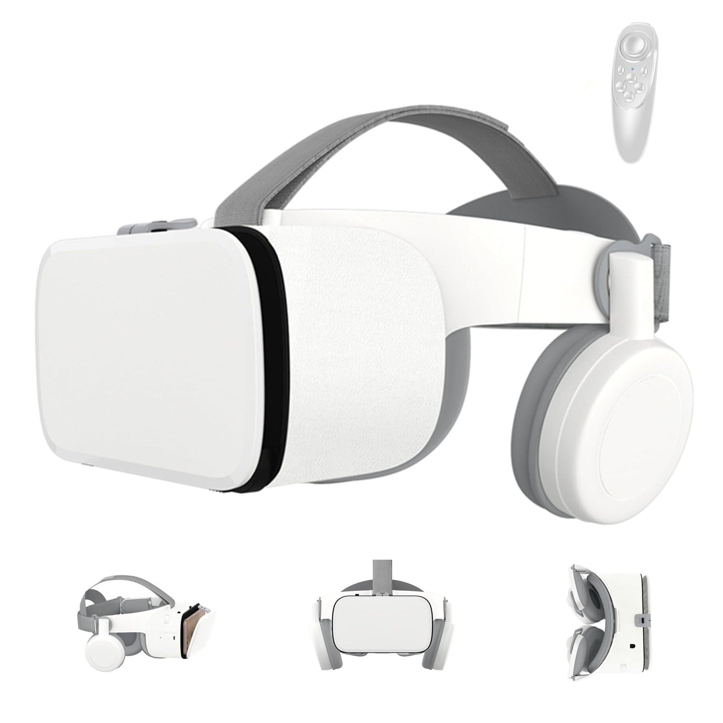 VR slušalke za telefone iPhone in Android v beli barvi