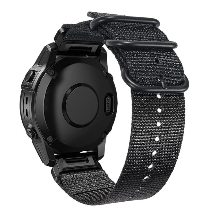 Pašček za uro Garmin Fenix 7X/Fenix 6X/Fenix 5X, 26 mm – Infostyle – Črna