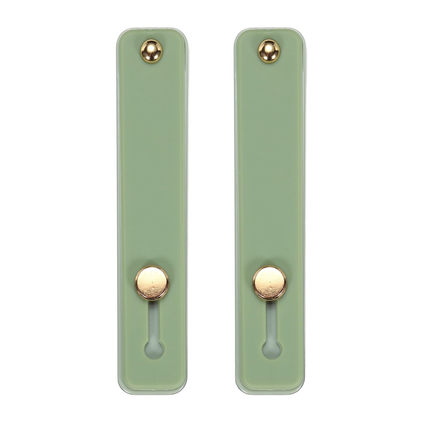 QUARKZMAN Silicone Phone Holder with Finger Strap – Mobile Phone Stand (Olive Green, 2 Pieces)
