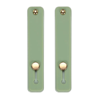 QUARKZMAN Silicone Phone Holder with Finger Strap – Mobile Phone Stand (Olive Green, 2 Pieces)