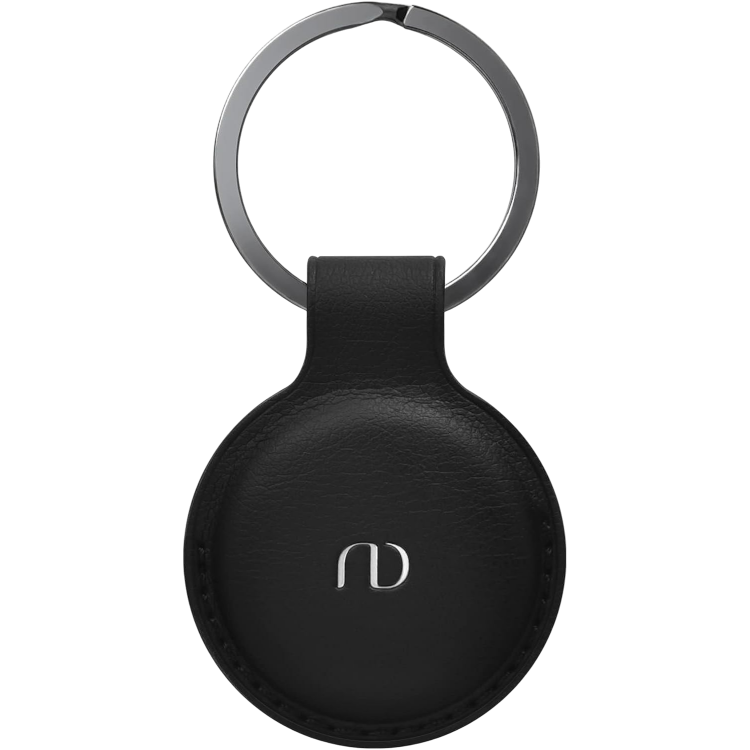 Nereides PU usnjen ovitek za Airtag, črna – Črna