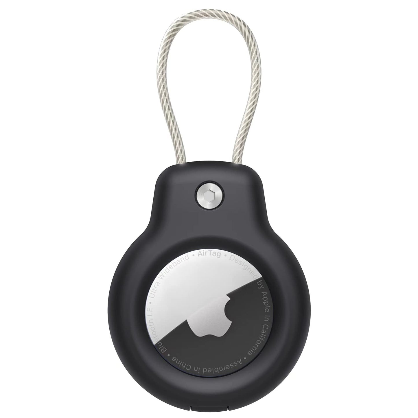 Obesek za Apple AirTag v èrni barvi