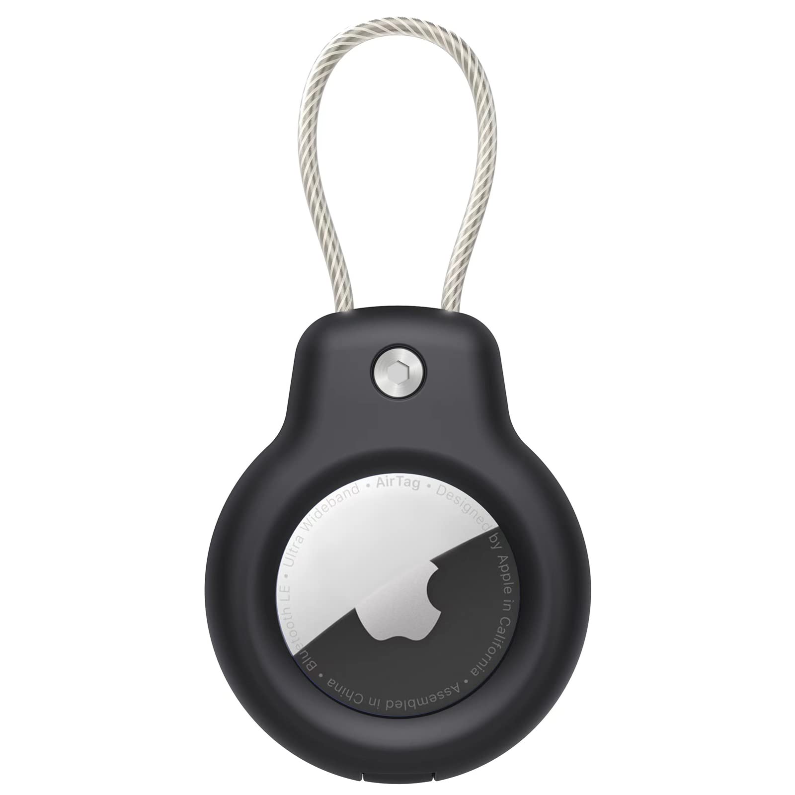 Obesek za Apple AirTag v èrni barvi